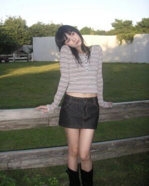 Striped henley top